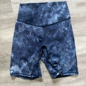 Gymshark Blue Patterned Women Shorts